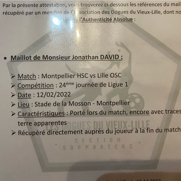 Canada Soccer Jonathan David Match Worn Jersey - Picture 4 of 5